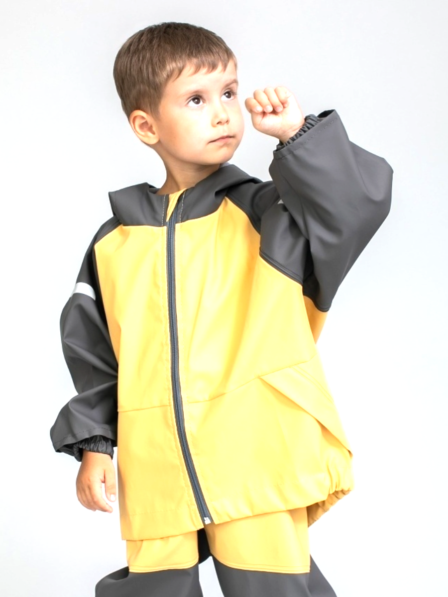 Куртка детская Symbion KP, Песочно-бежевыйтемно-серый, 134 куртка детская symbion kp пудрово бежевыйтемно серый 104
