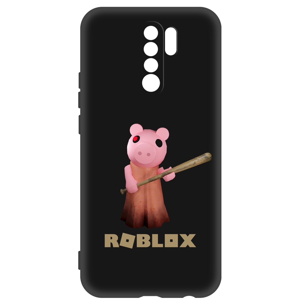 

Чехол-накладка Soft Case Roblox-Пигги для Xiaomi Redmi 9, Черный