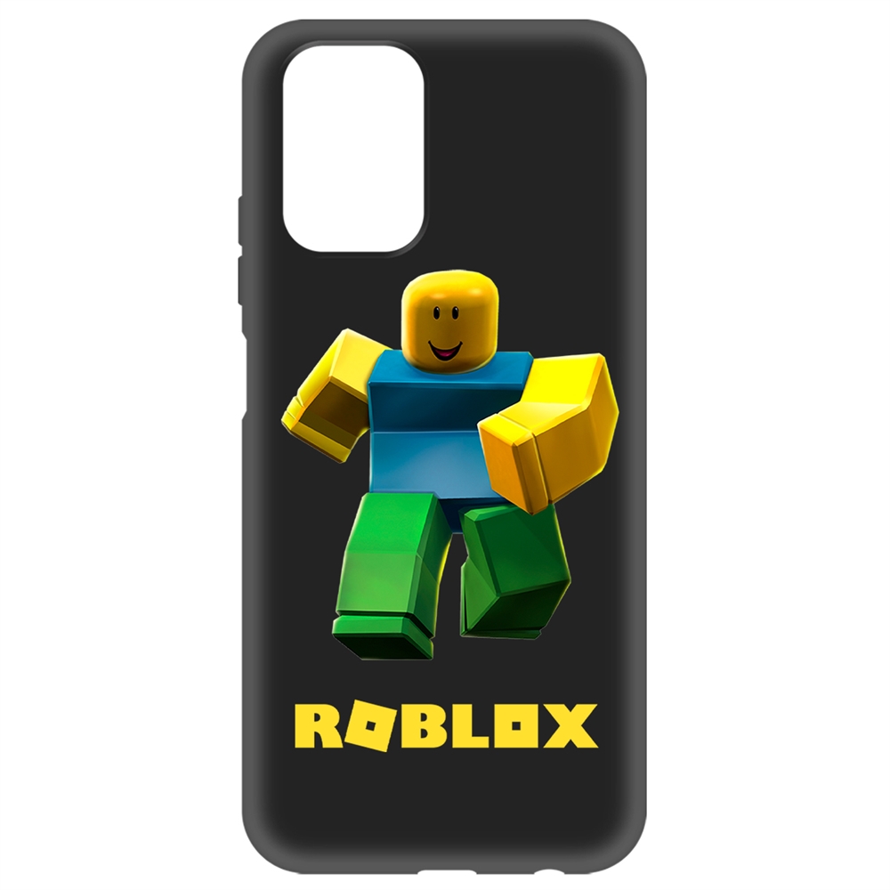 

Чехол-накладка Soft Case Roblox-Классический Нуб для Xiaomi Redmi Note 10/10s, Черный