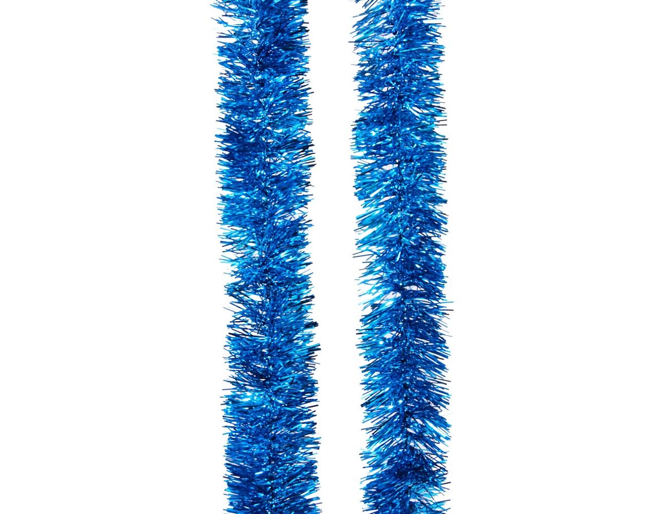 фото Мишура праздничная, 5 см х 2 м, цвет - голубой, morozco морозко