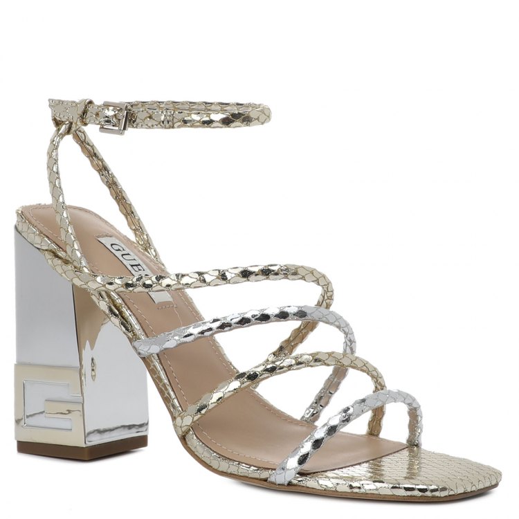 фото Босоножки женские guess fl6tc2pel03_2552760 золотистые 39 eu