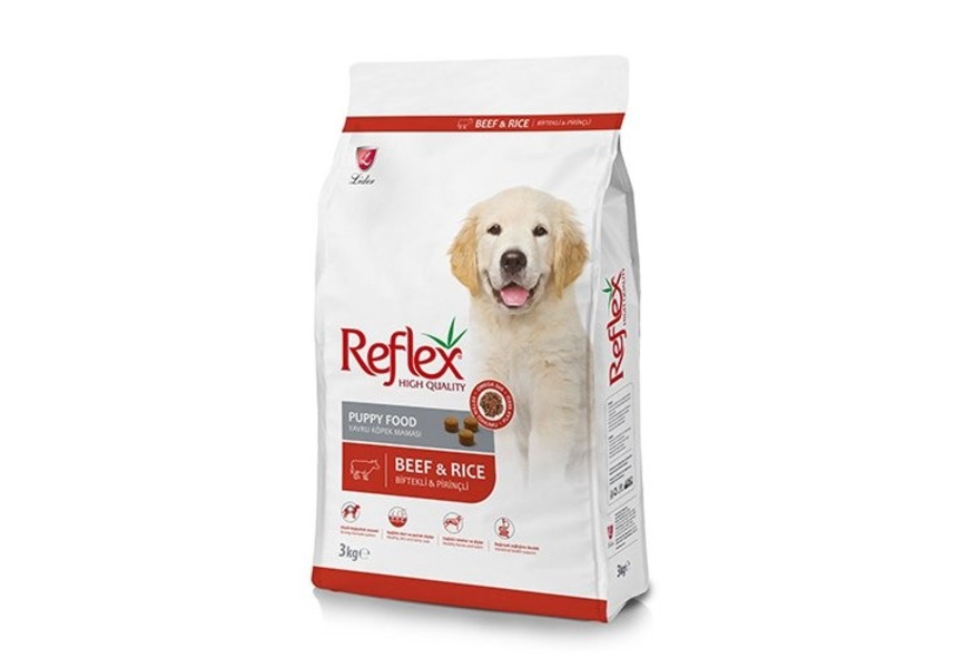 REFLEX Puppy Food Beef and Ricе 3 кг сухой корм для щенков с говядиной и рисом 1х6