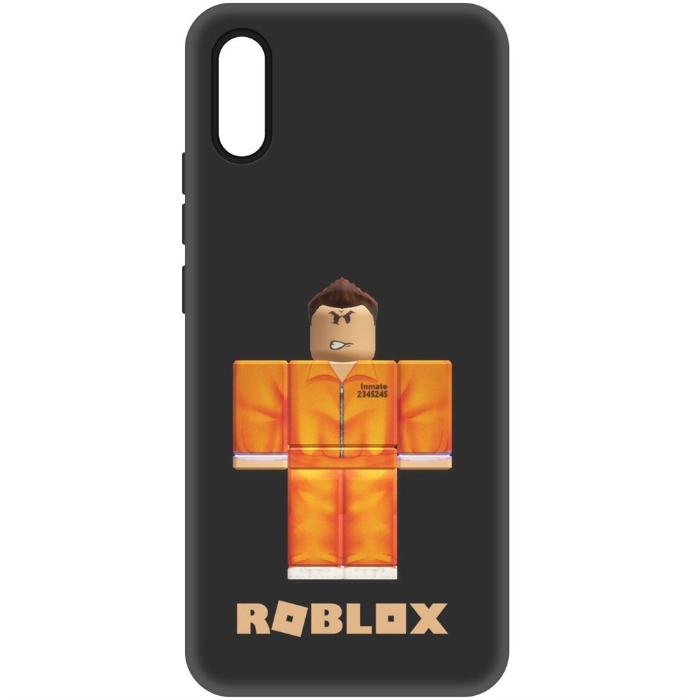 

Чехол-накладка Soft Case Roblox-Заключенный для Xiaomi Redmi 9A, Черный