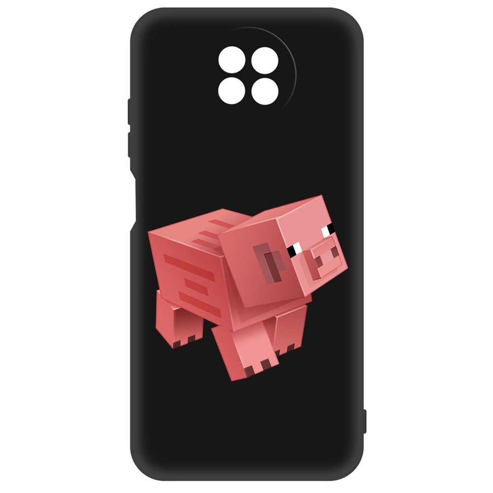 

Чехол-накладка Soft Case Minecraft-Свинка для Xiaomi Redmi Note 9t, Черный