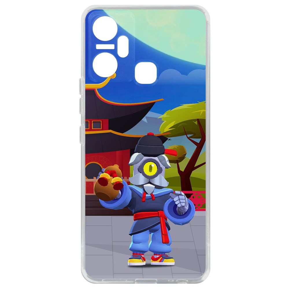 

Чехол-накладка Brawl Stars-Великий Мастер Барли для Infinix Smart 6 Plus, Прозрачный
