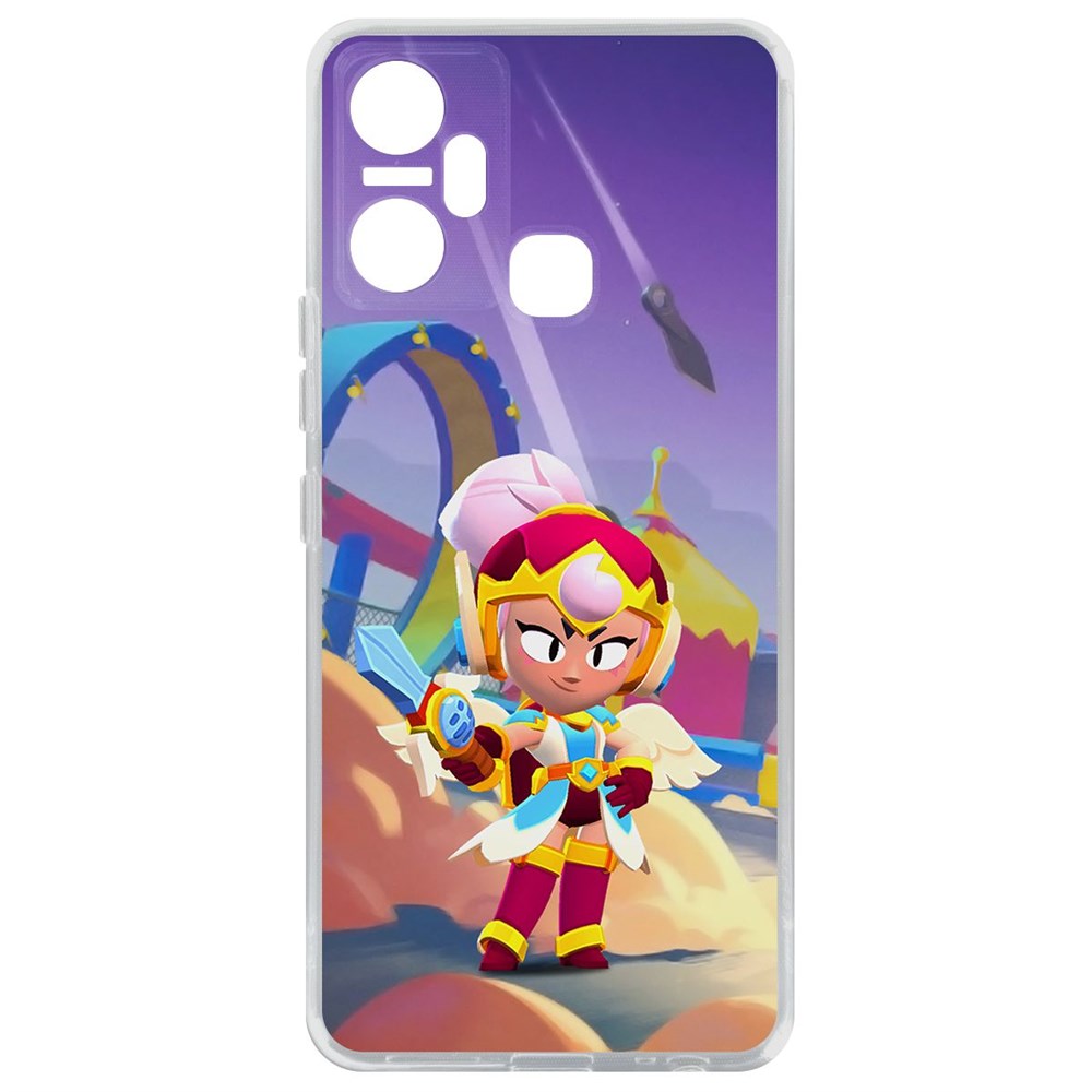 

Чехол-накладка Brawl Stars-Валькирия Джанет для Infinix Smart 6 Plus, Прозрачный