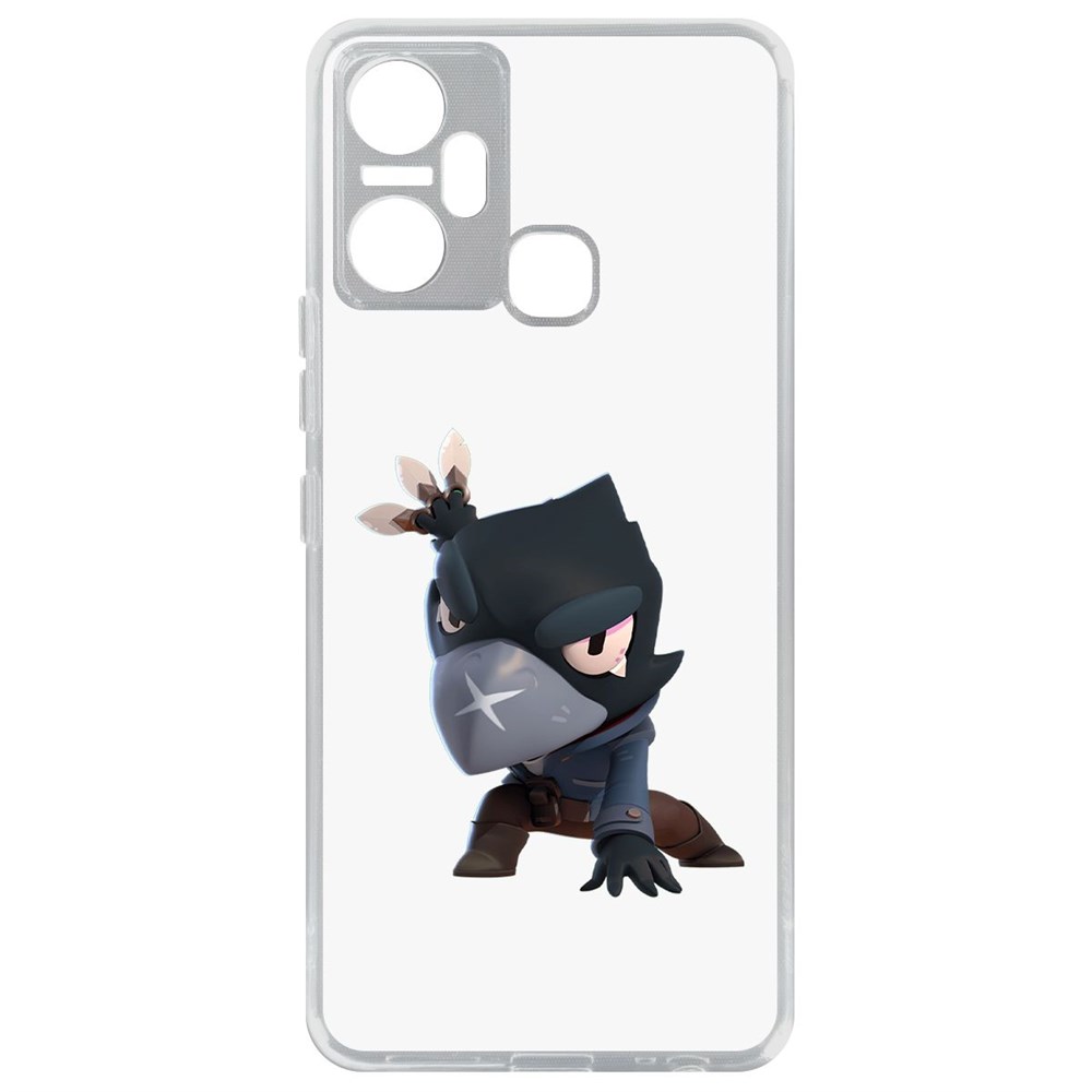 

Чехол-накладка Brawl Stars-Ворон для Infinix Smart 6 Plus, Прозрачный