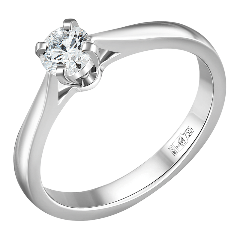 

Кольцо помолвочное из золота с бриллиантом выращенным р. IQ Diamonds 512, 512