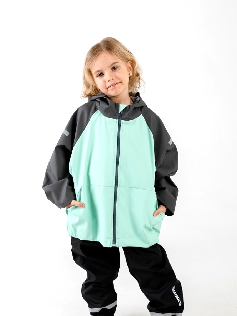 Куртка детская Symbion KP, Салатовыйтемно-серый, 104