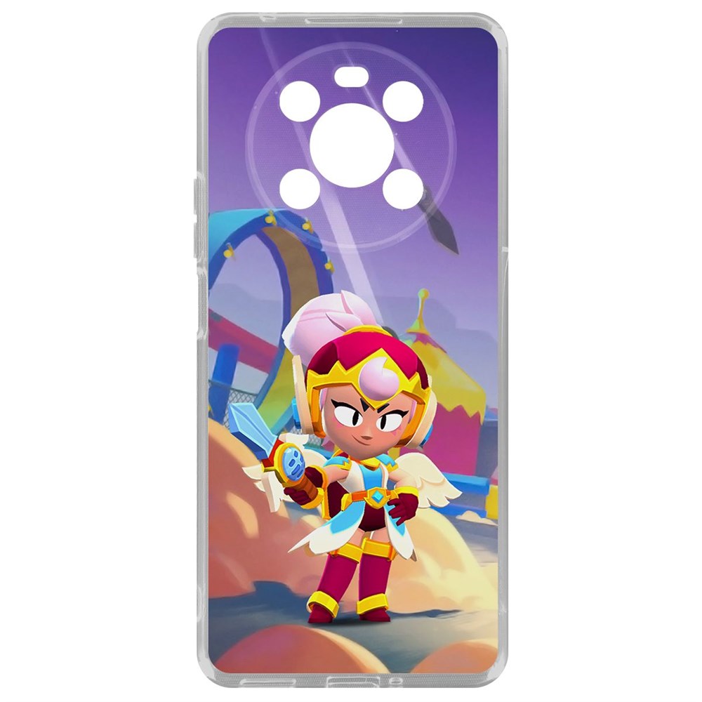 

Чехол-накладка Brawl Stars-Валькирия Джанет для Honor X30, Прозрачный