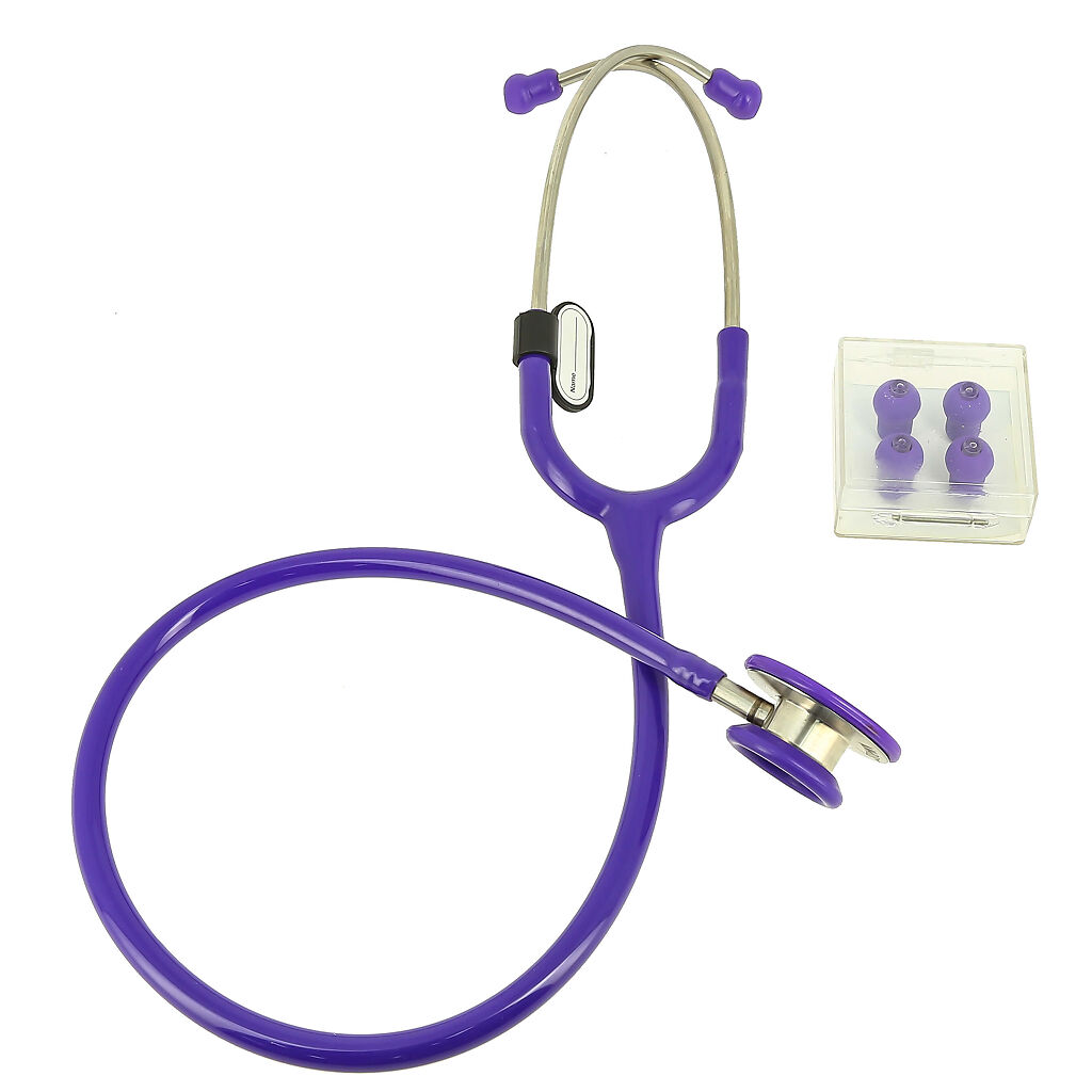 Купить Стетоскоп Amrus 04-АМ420 Delux медицинский двухсторонний терапевтический фиолетовый, Amrus Enterprises