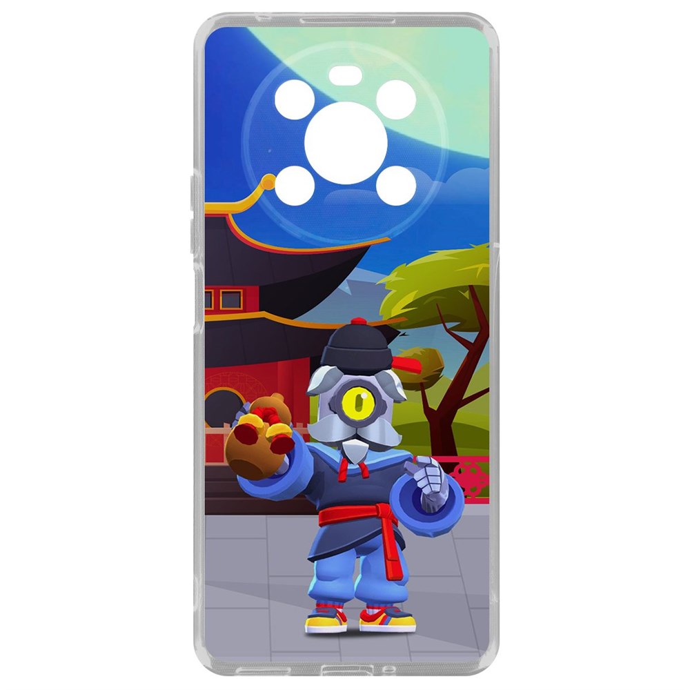 

Чехол-накладка Brawl Stars-Великий Мастер Барли для Honor X9, Прозрачный