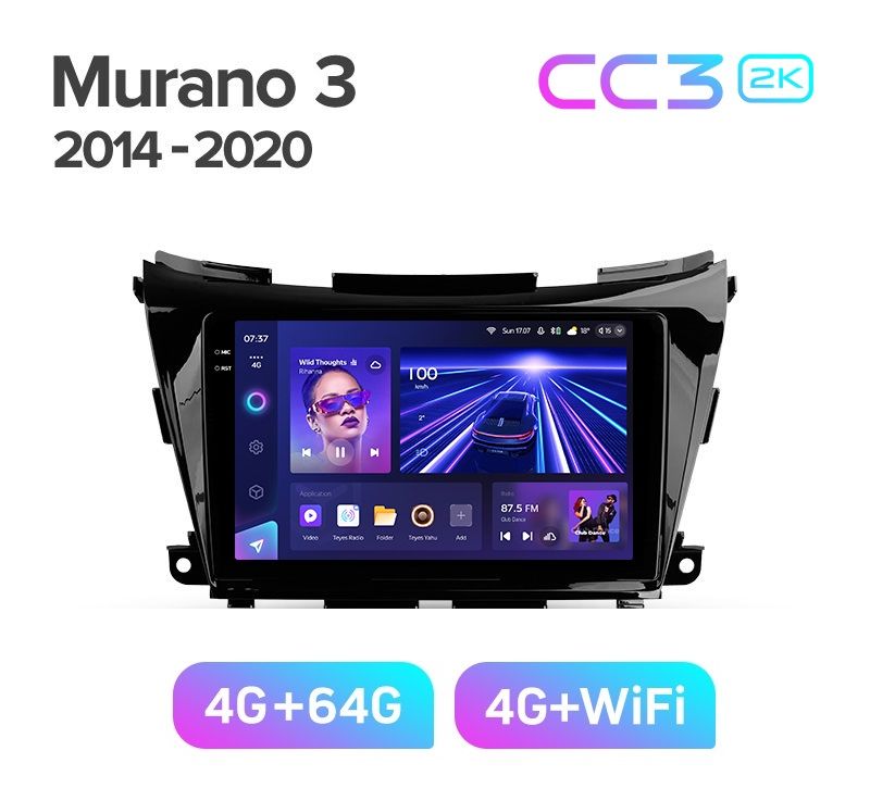 Магнитола TEYES NISSAN MURANO Z52 2014-2020 г CC3 2K 464ГБ 3789000₽