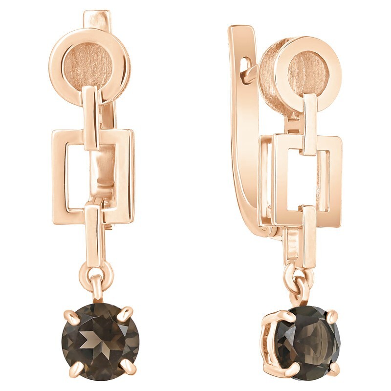 

Серьги из серебра с раухтопазомом LAZURIT-ONLINE 6691RG, 6691RG
