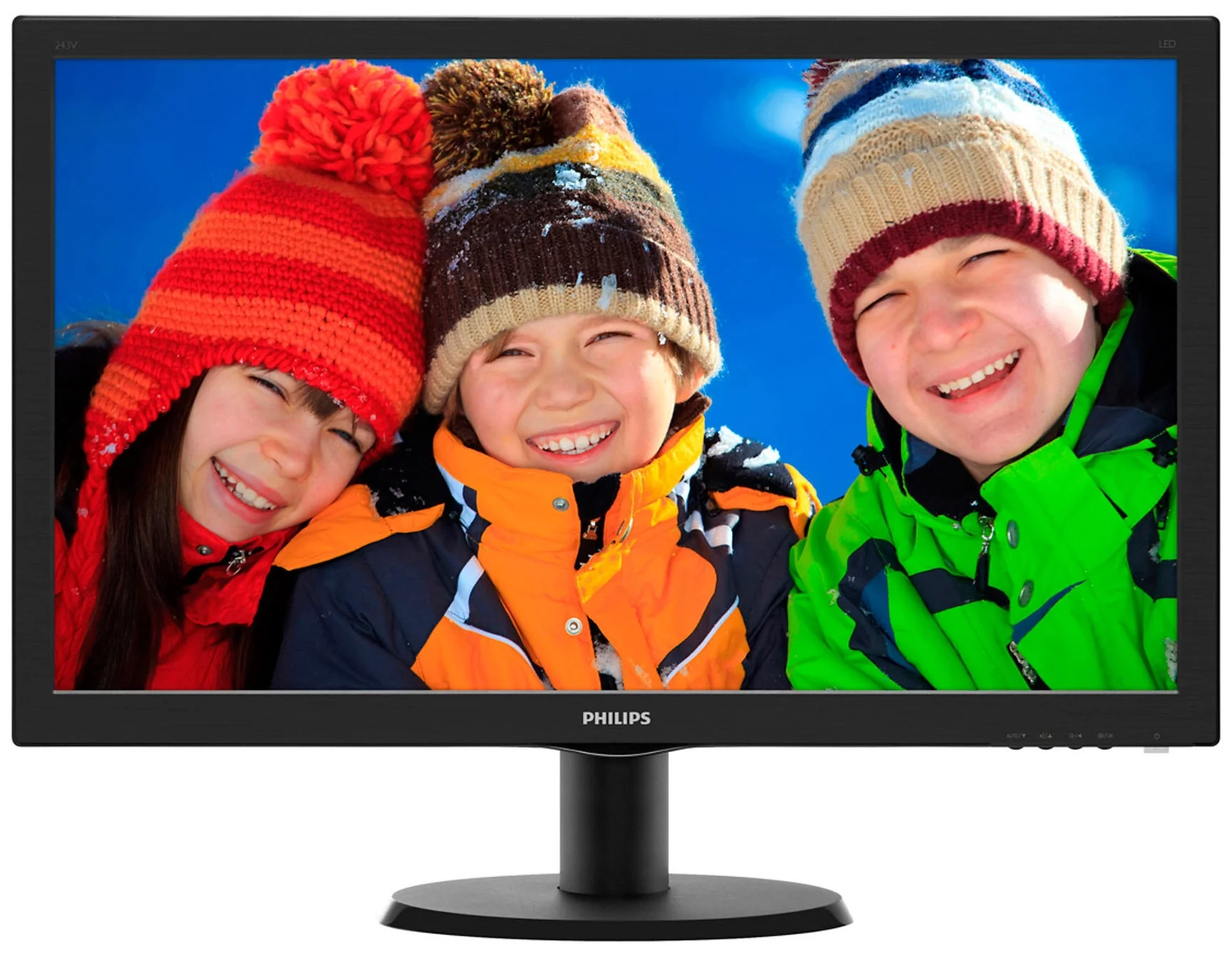 Монитор Philips 243V5QHSBA/00(01) черный