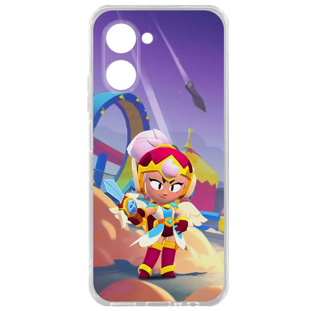 

Чехол-накладка Brawl Stars-Валькирия Джанет для Realme C33, Прозрачный