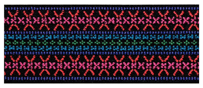 

Лента эластичная Prym 957451 Color Узор розовый ширина 50 мм, Разноцветный
