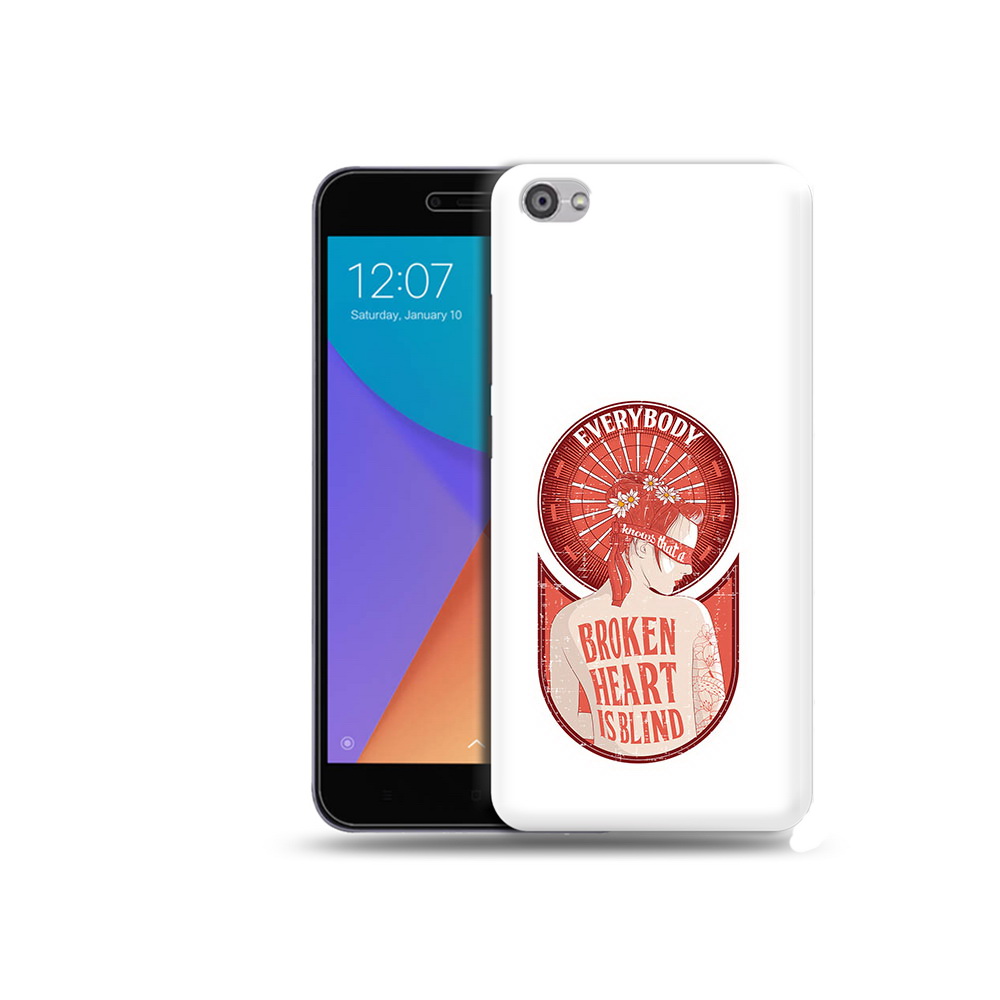 

Чехол MyPads Tocco для Xiaomi Redmi Note 5A девушка разбитое сердце (PT75665.324.310), Прозрачный, Tocco