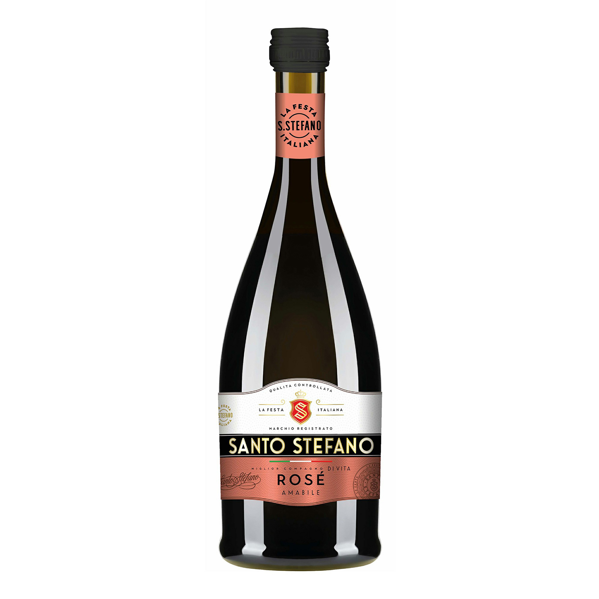 

Винный напиток игристый Santo Stefano розовый полусладкий 8% 0,25 л Россия