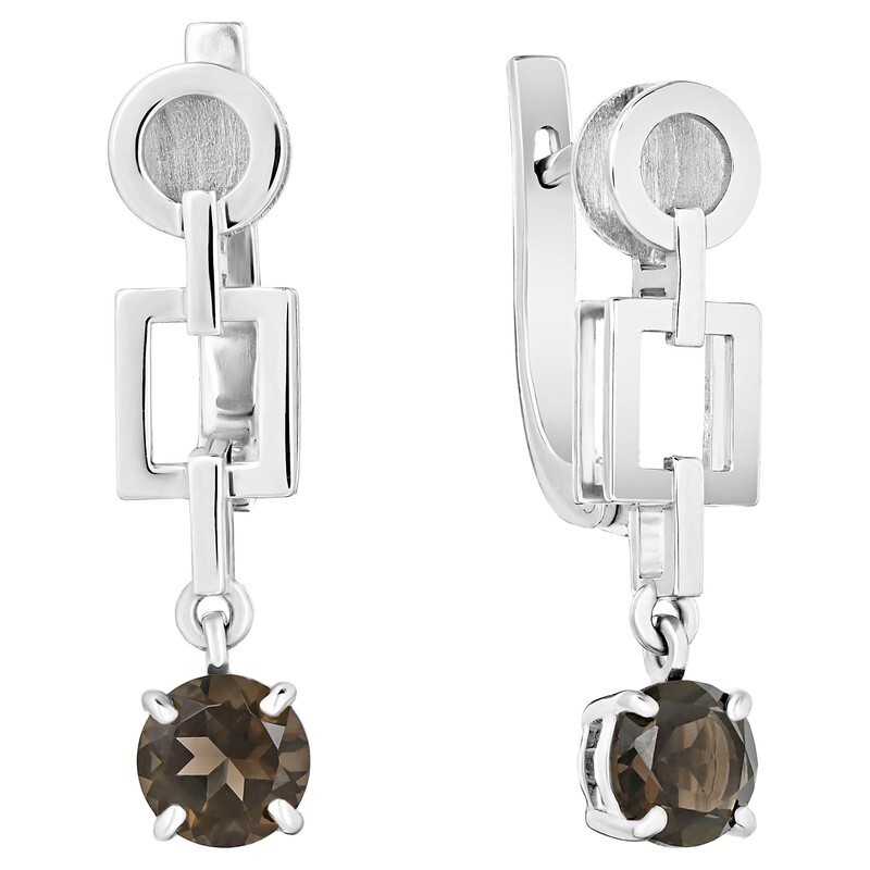 

Серьги из серебра с раухтопазомом LAZURIT-ONLINE 6691PD, 6691PD