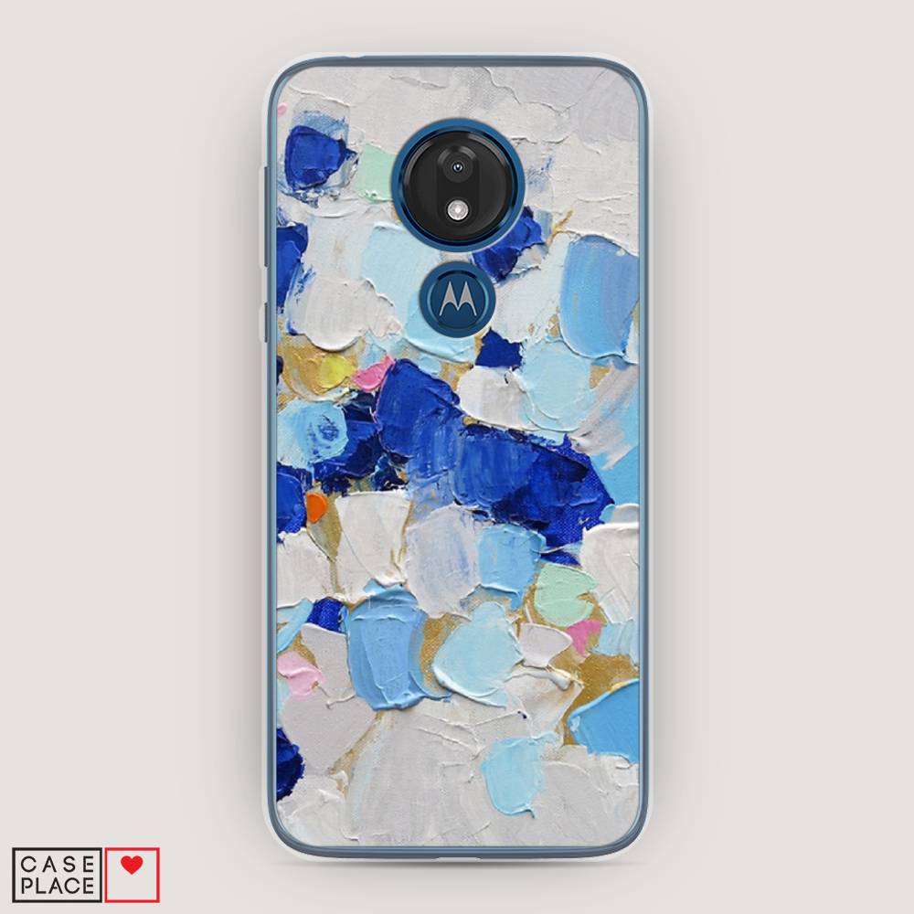 

Чехол Awog на Motorola Moto G7 / Моторола Мото G7 "Холст сине-белый", Разноцветный, 241150-10