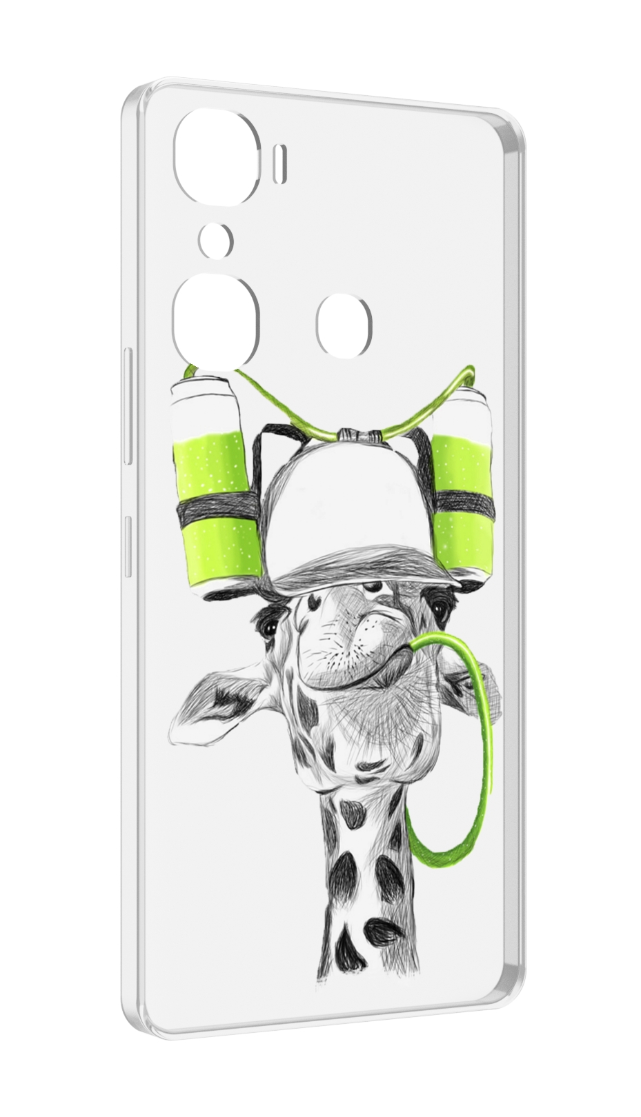

Чехол MyPads Жираф для Infinix Hot 12 Pro, Прозрачный, Tocco