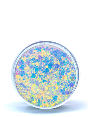 

Блёстки для лица и тела Queridos Glitters Глиттер гель Небо 3 мл, QGM-60