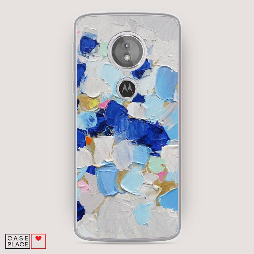 

Чехол Awog на Motorola Moto G6 Play / Моторола Мото G6 Плэй "Холст сине-белый", Разноцветный, 240950-10