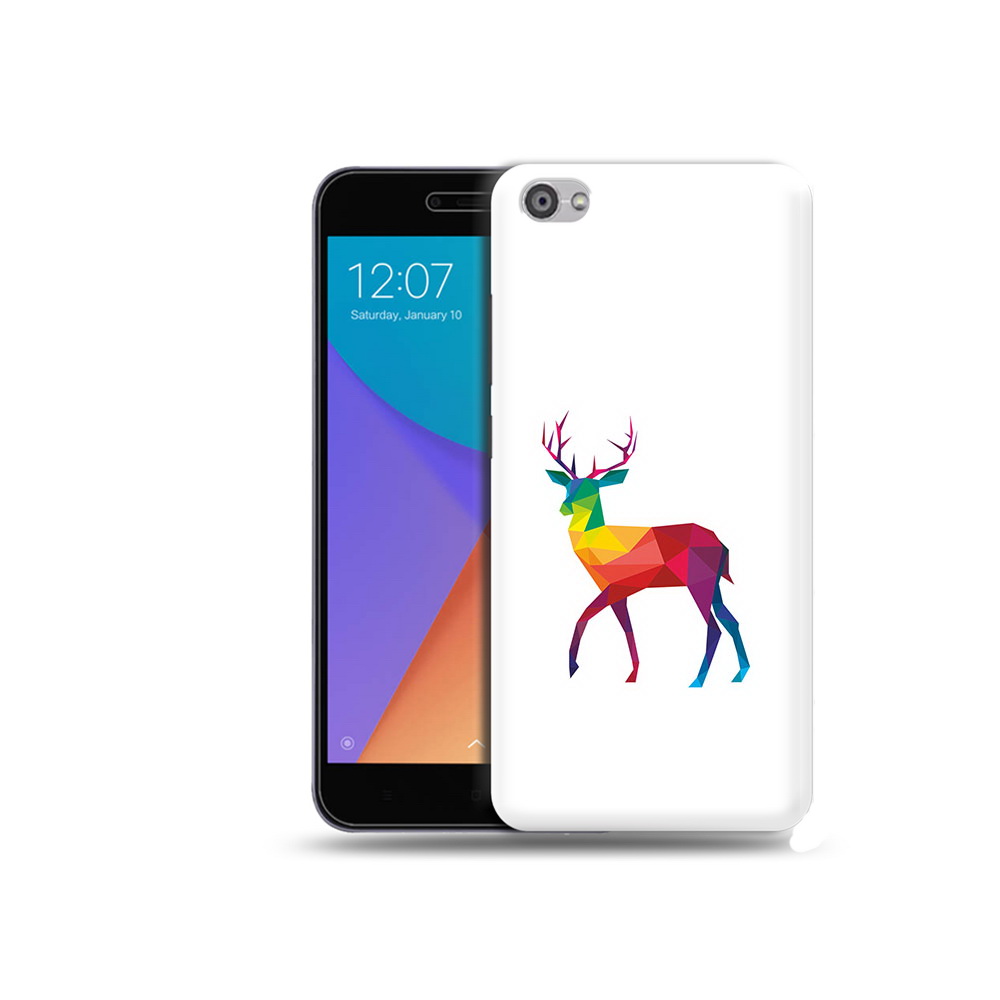 

Чехол MyPads Tocco для Xiaomi Redmi Note 5A геометрический олень (PT75665.324.286), Прозрачный, Tocco