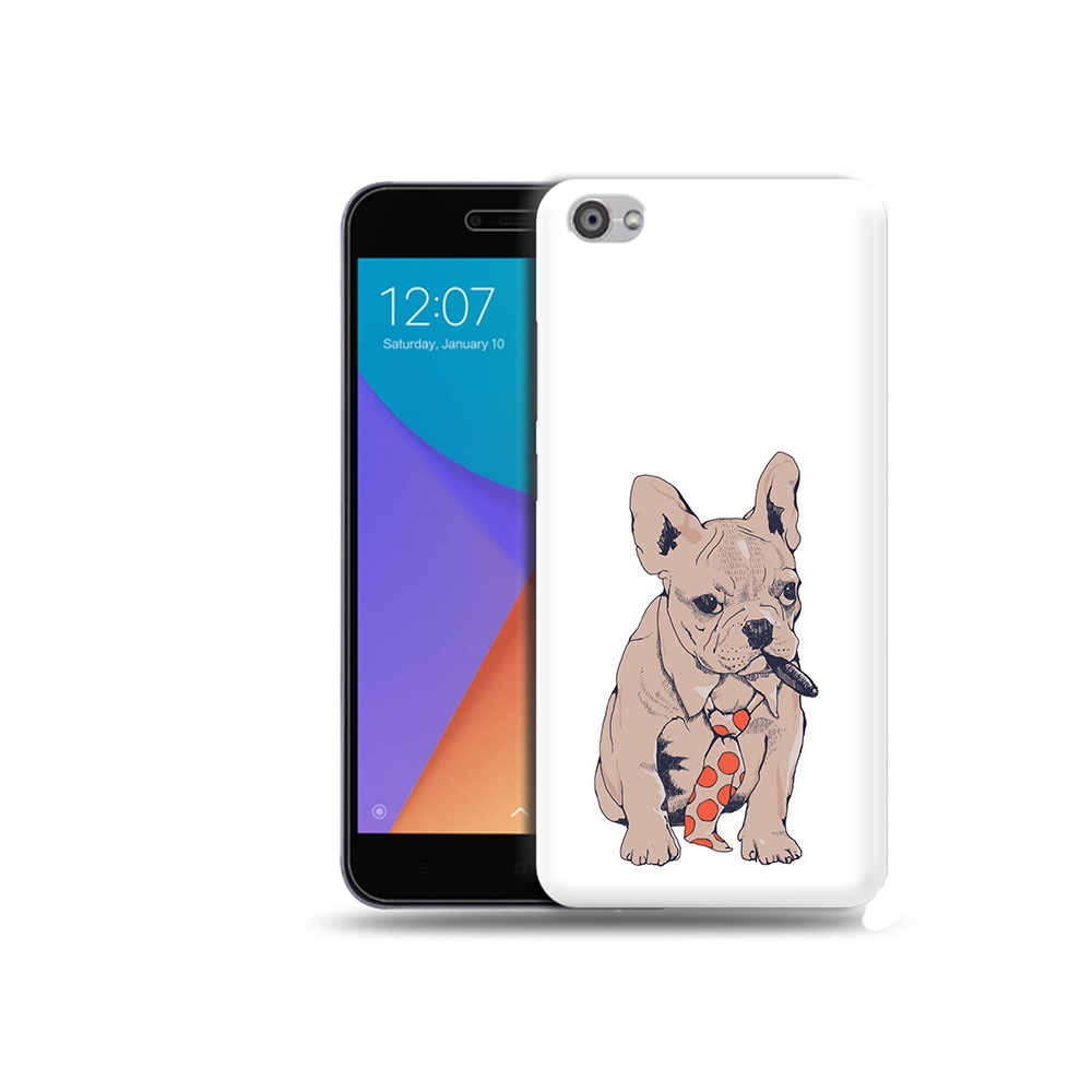 

Чехол MyPads Tocco для Xiaomi Redmi Note 5A бульдог с сигарой (PT75665.324.250), Прозрачный, Tocco