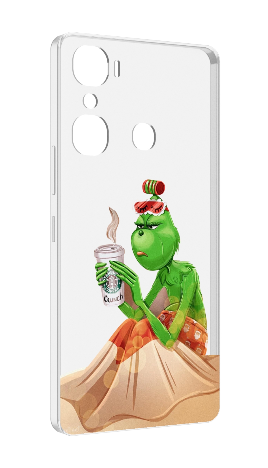 

Чехол MyPads Гринч-в-платье для Infinix Hot 12 Pro, Прозрачный, Tocco