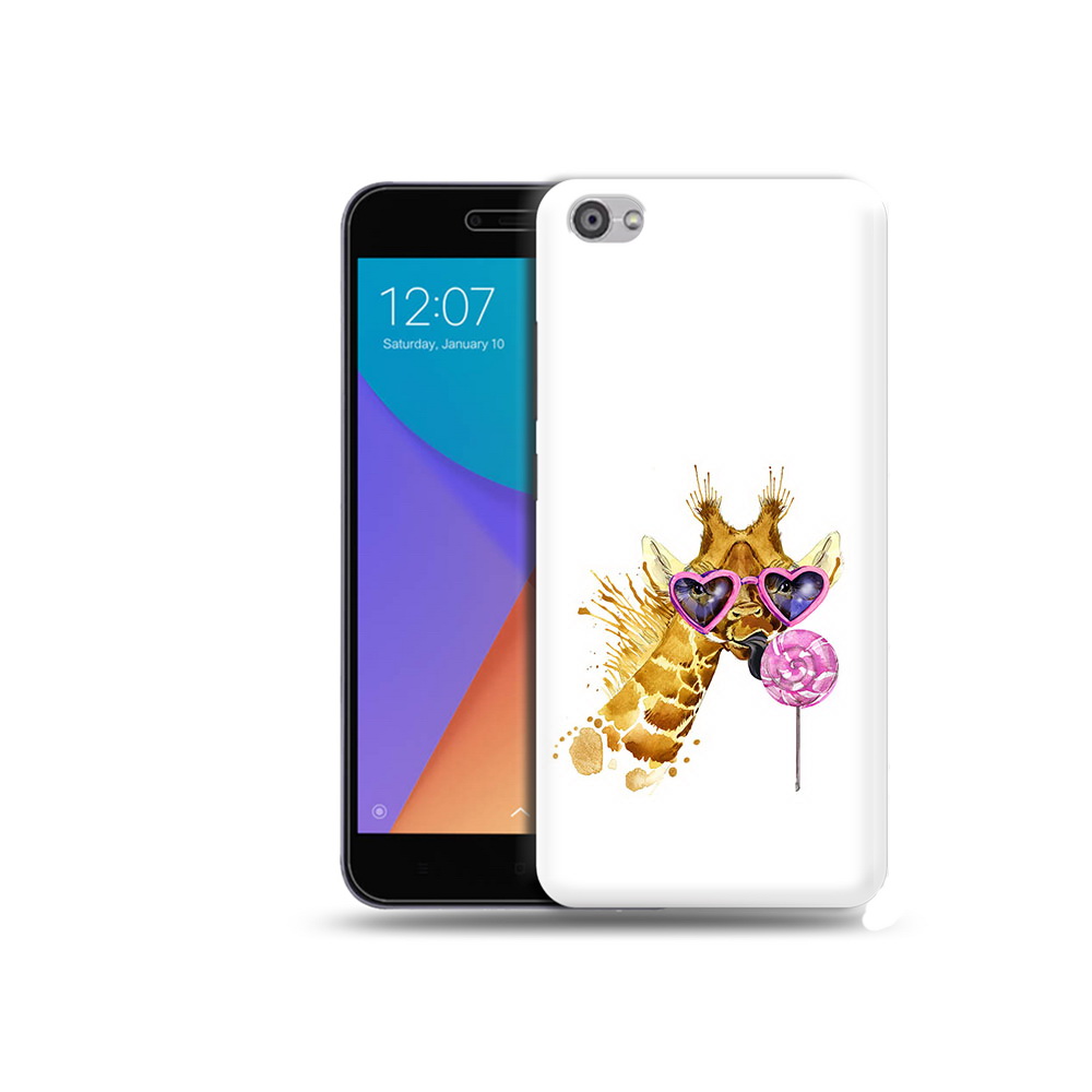 

Чехол MyPads Tocco для Xiaomi Redmi Note 5A акварельный жираф (PT75665.324.217), Прозрачный, Tocco