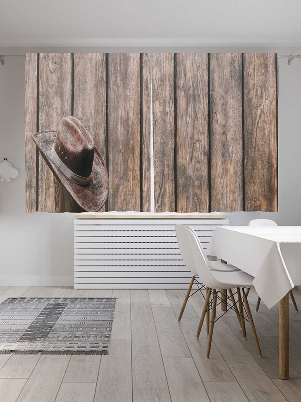 

Классические шторы JoyArty "Возвращение за шляпой", Oxford DeLux, 2 полотна 145x180 см, Возвращение за шляпой