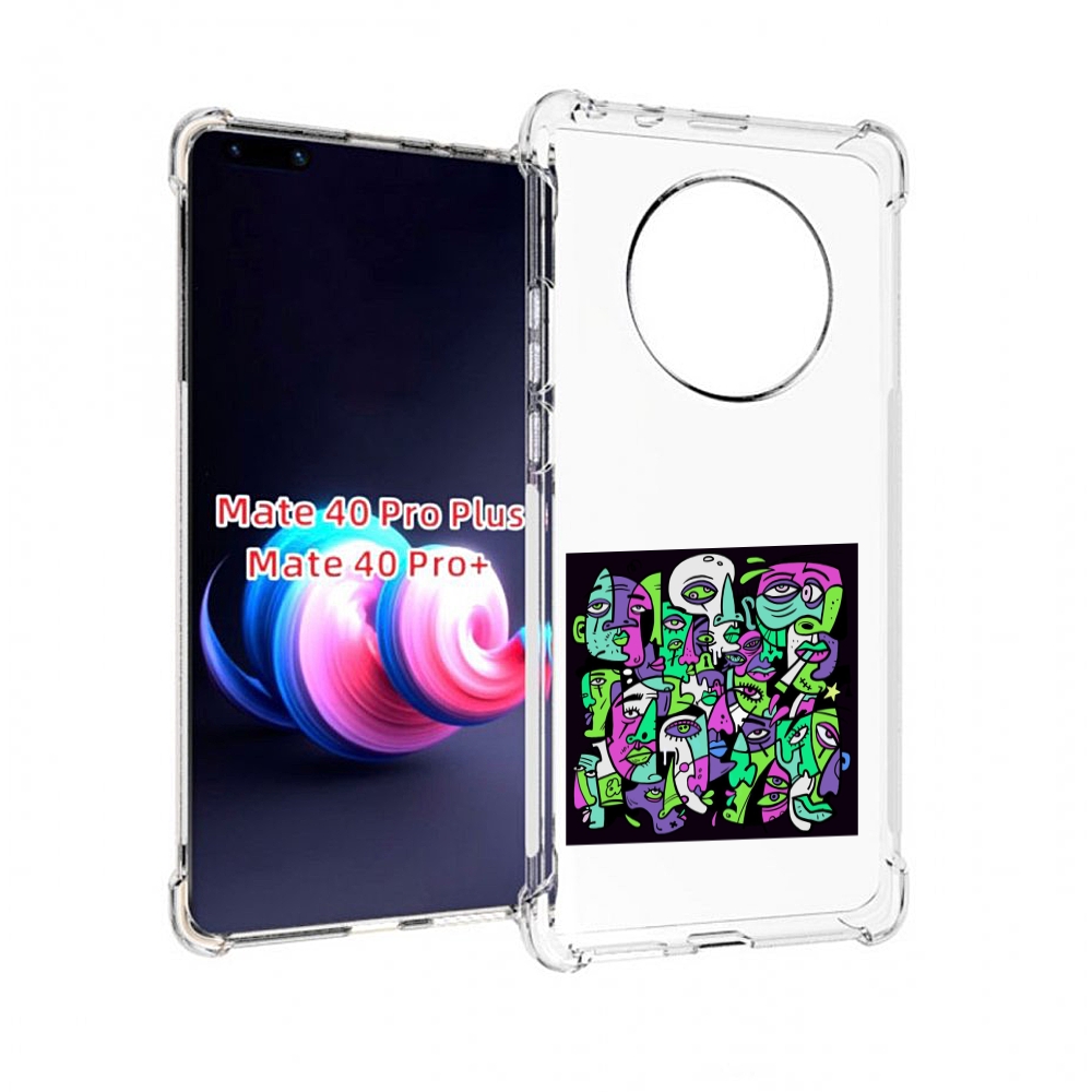 

Чехол MyPads Кривой эфир ATL для Huawei Mate 40 Pro+ Plus, Прозрачный, Tocco