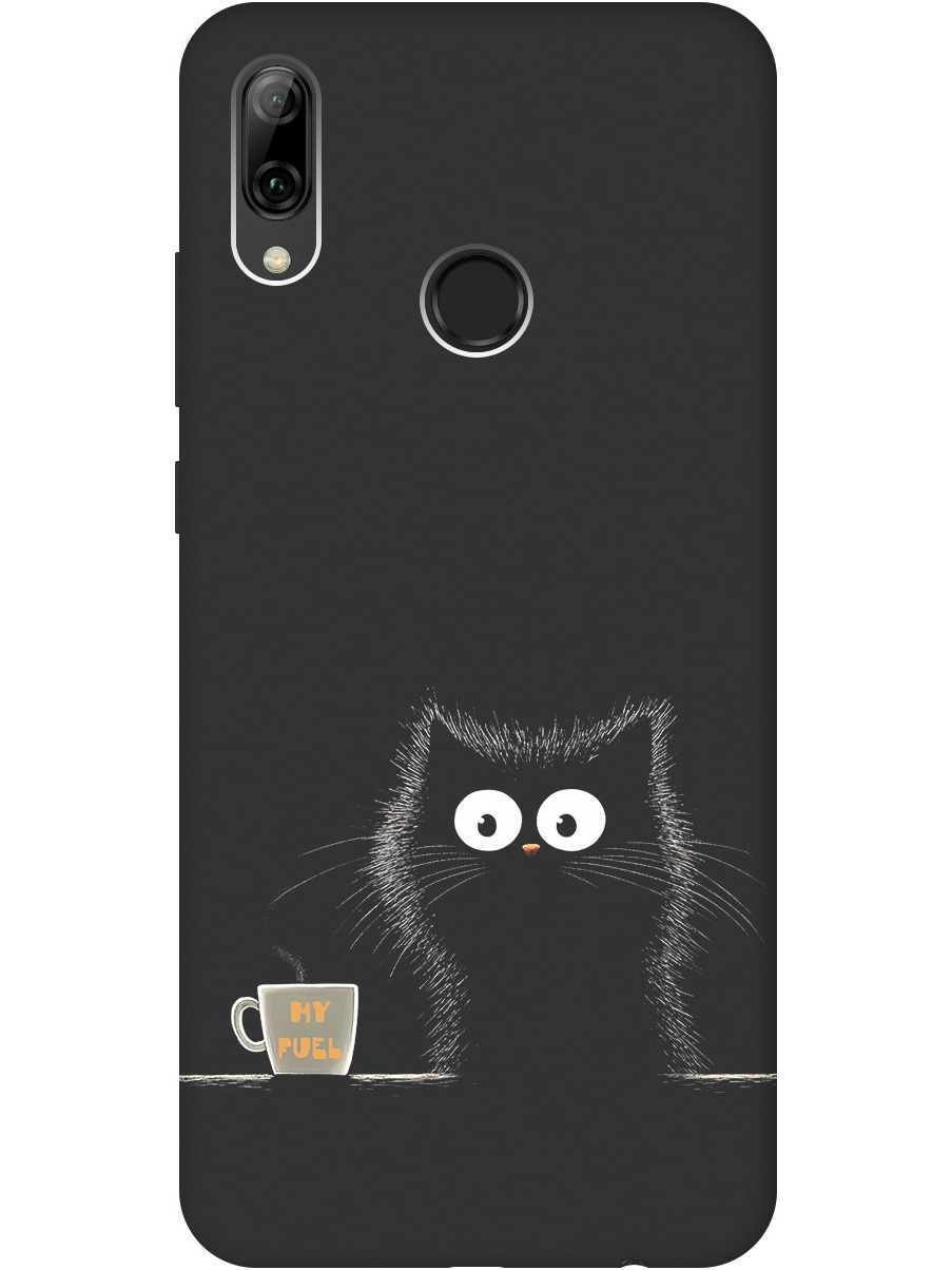 

Силиконовый чехол на Honor 10 Lite / Huawei P Smart (2019) с принтом матовый черный 834455, Черный;белый;коричневый, 720145812