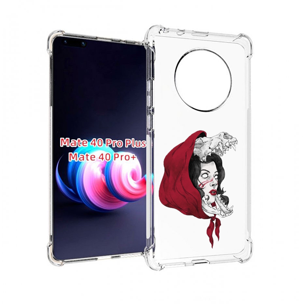 

Чехол MyPads волчара с огнем внутри для Huawei Mate 40 Pro+ Plus, Прозрачный, Tocco