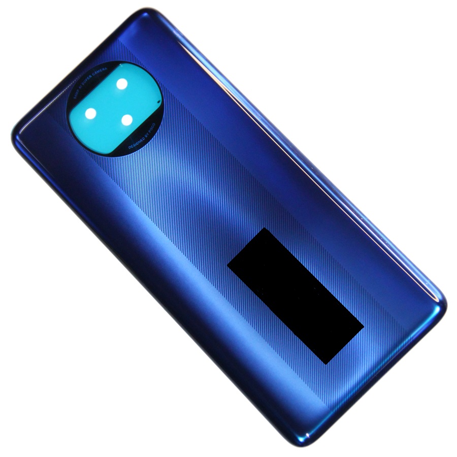 

Задняя крышка для Xiaomi Poco X3 NFC (M2007J20CG), X3 Pro (M2102J20SG) синий