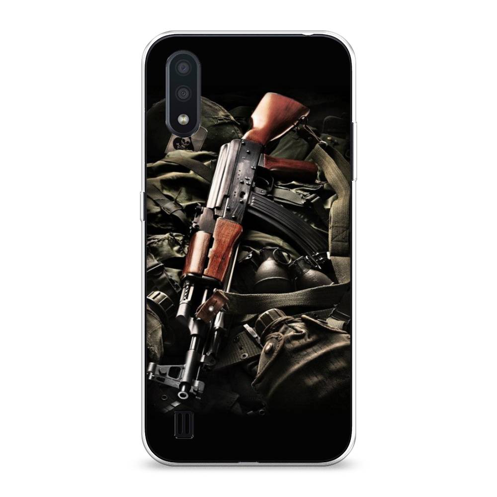 

Чехол Awog на Samsung Galaxy A01 "Автомат", Разноцветный, 29550-5