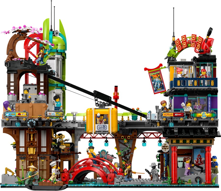 Конструктор LEGO 71799 NinjaGo Рынок Ниндзяго-Сити человек который разгадал рынок как математик джим саймонс заработал на фондовом рынке 23 млрд долларов