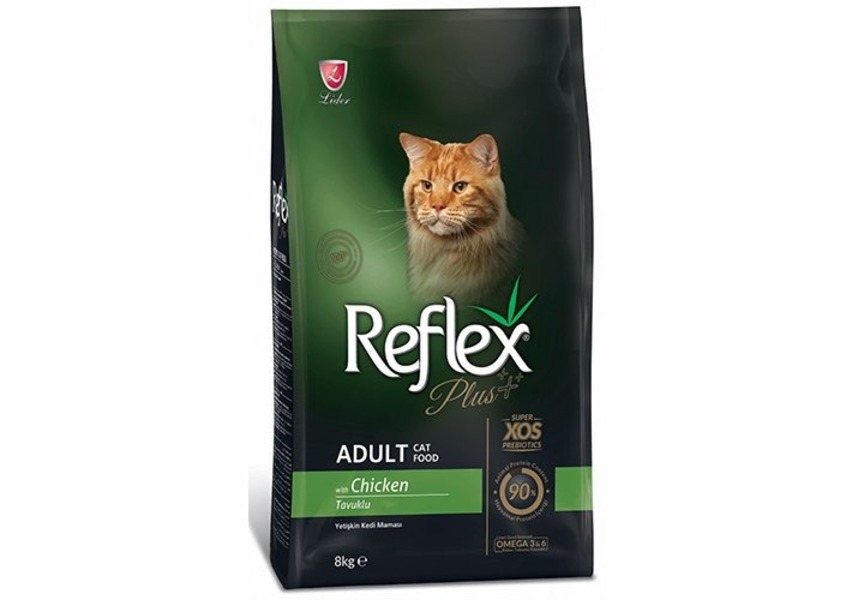 REFLEX PLUS Adult Cat Food Chicken 8 кг сухой корм для кошек с курицей