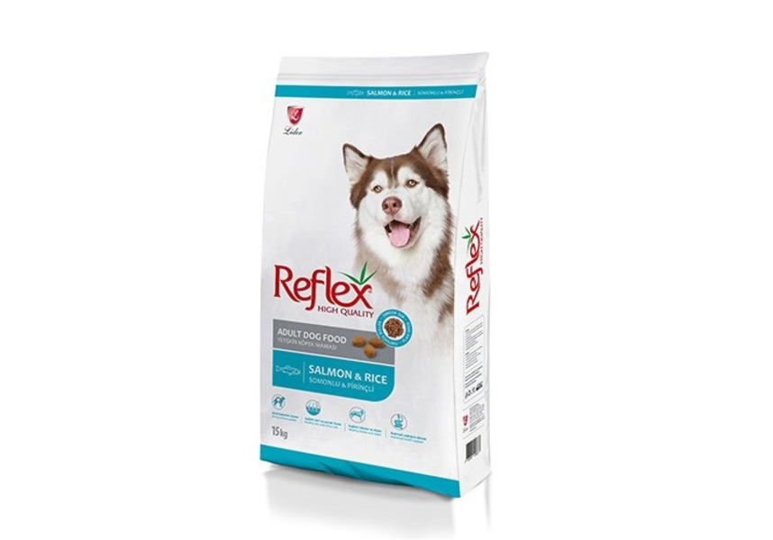 REFLEX Adult Dog Food Salmon  Rice 15 кг сухой корм для собак с лососем и рисом