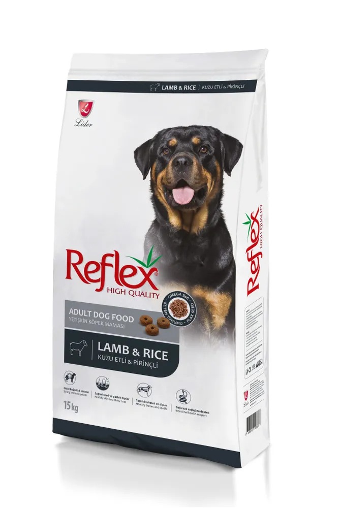 REFLEX Adult Dog Food Lamb  Rice 15 кг сухой корм для собак с ягненком и рисом