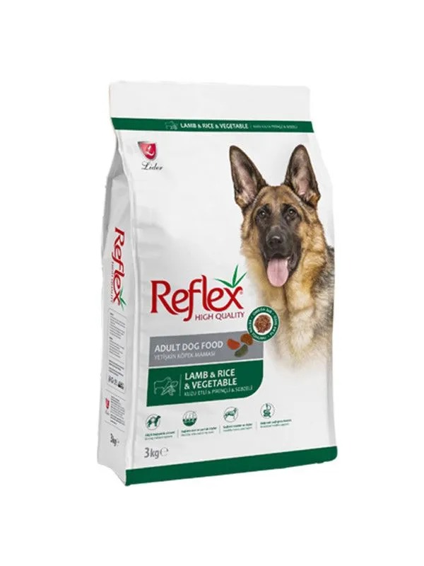 REFLEX Adult Dog Food Lamb  Rice  Vegetable 3 кг сухой корм для собак с ягненком рисом и о