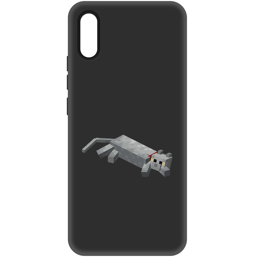 Чехол-накладка Soft Case Minecraft-Кошка для Xiaomi Redmi 9A