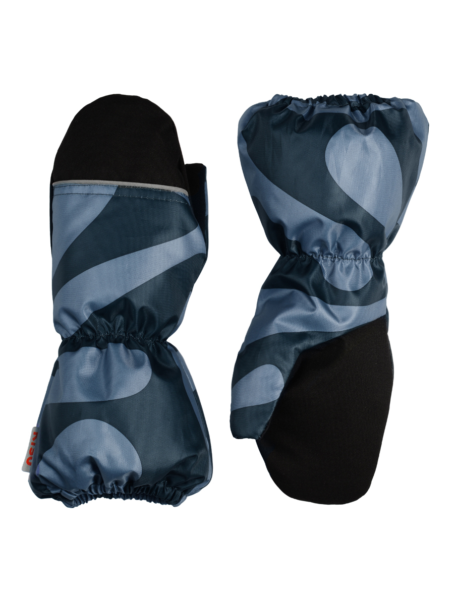 

Варежки детские KISU W23-35601P, 11041, 14, Серый, W23-35601P
