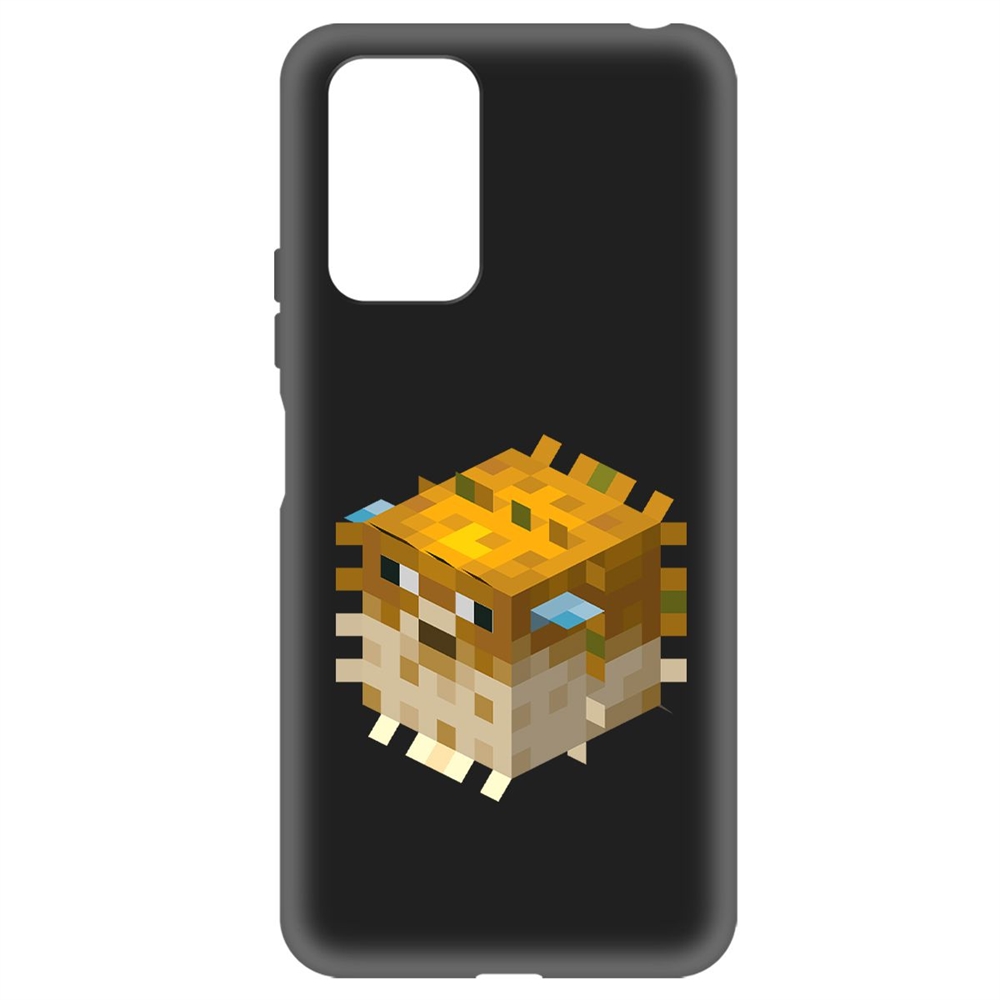 Чехол-накладка Soft Case Minecraft-Иглобрюх для Xiaomi Redmi Note 10 Pro