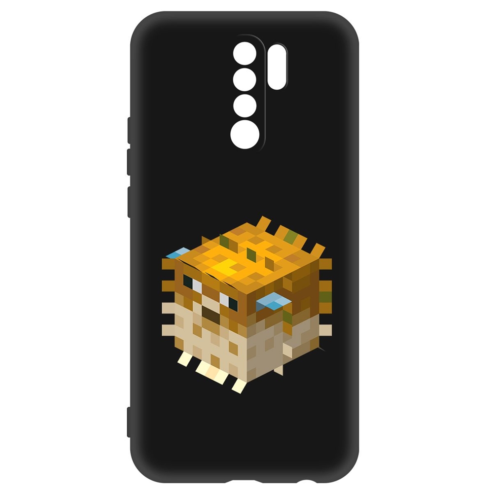 Чехол-накладка Soft Case Minecraft-Иглобрюх для Xiaomi Redmi 9