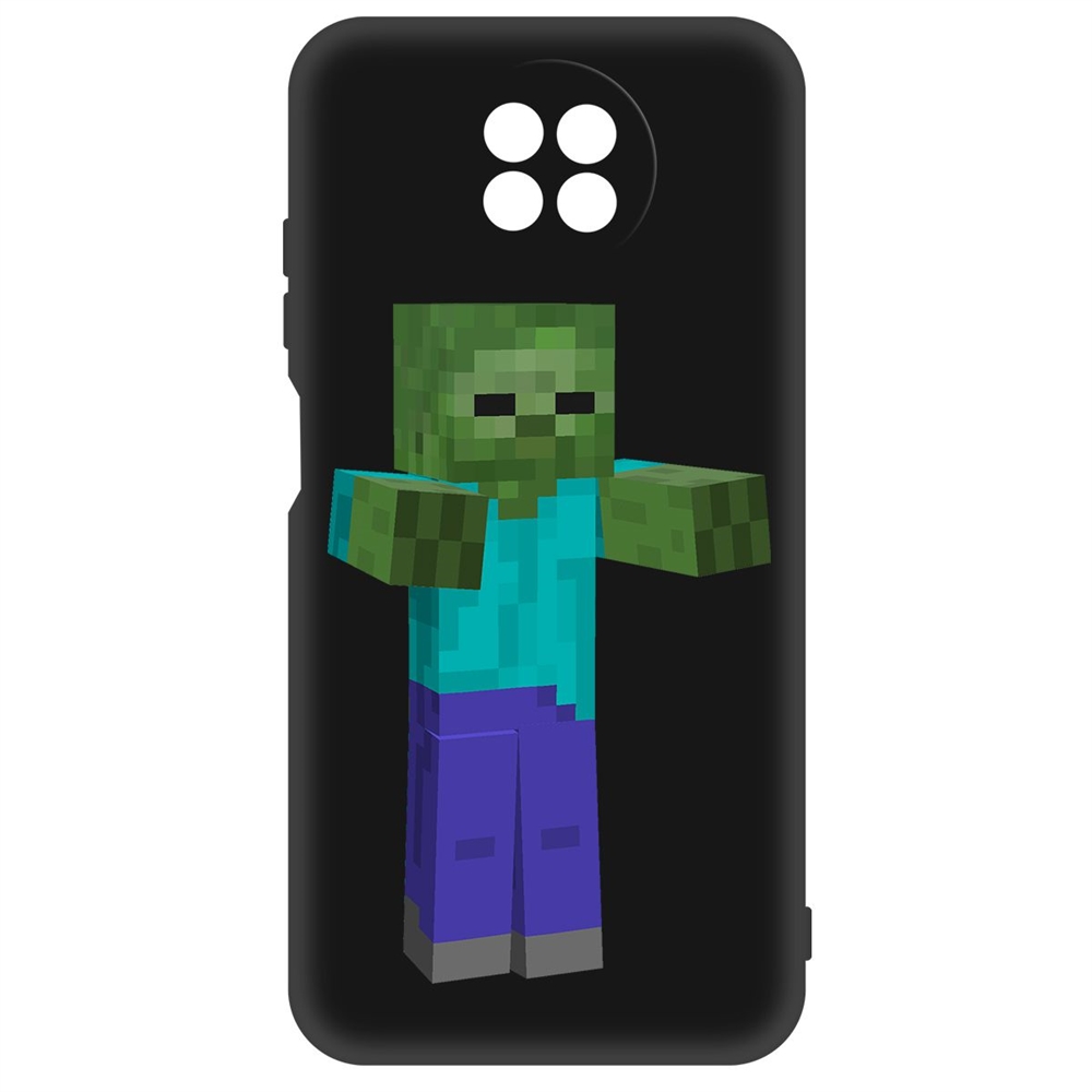

Чехол-накладка Soft Case Minecraft-Гигант для Xiaomi Redmi Note 9t, Черный