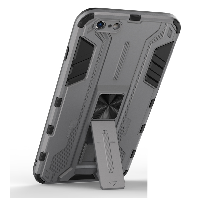 фото Чехол с подставкой transformer для iphone 6 plus / 6s plus (серый) black panther