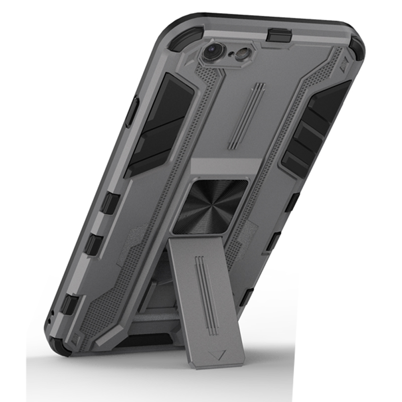 фото Чехол с подставкой transformer для iphone 6 / 6s (серый) black panther